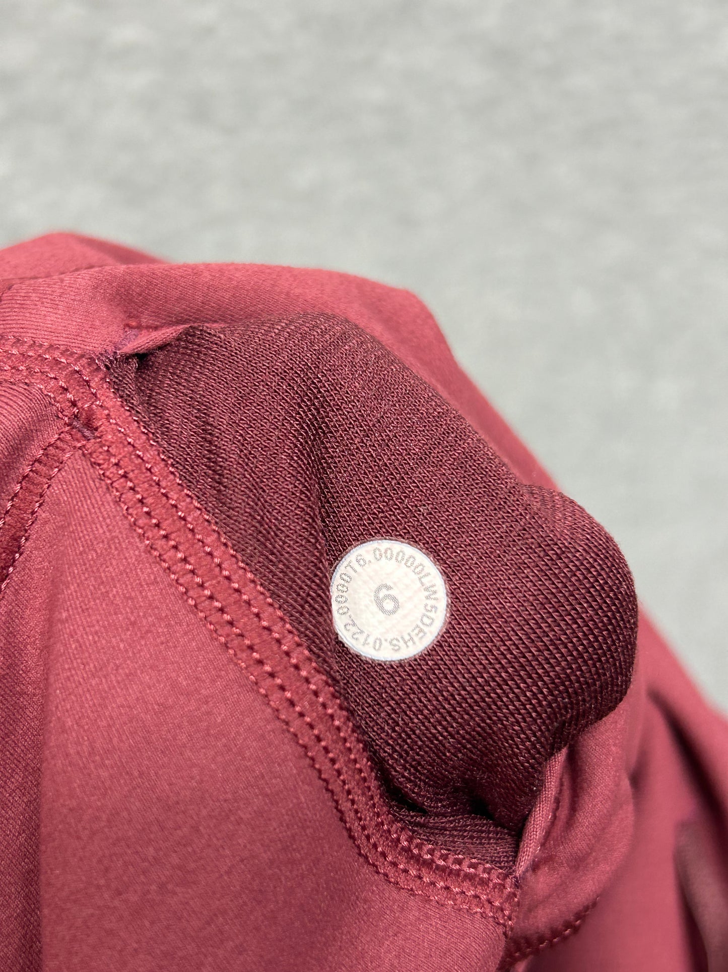 Lululemon Wunder Train High-Rise Tight 25" Size 6 Sun Bleached Wash Red Merlot
