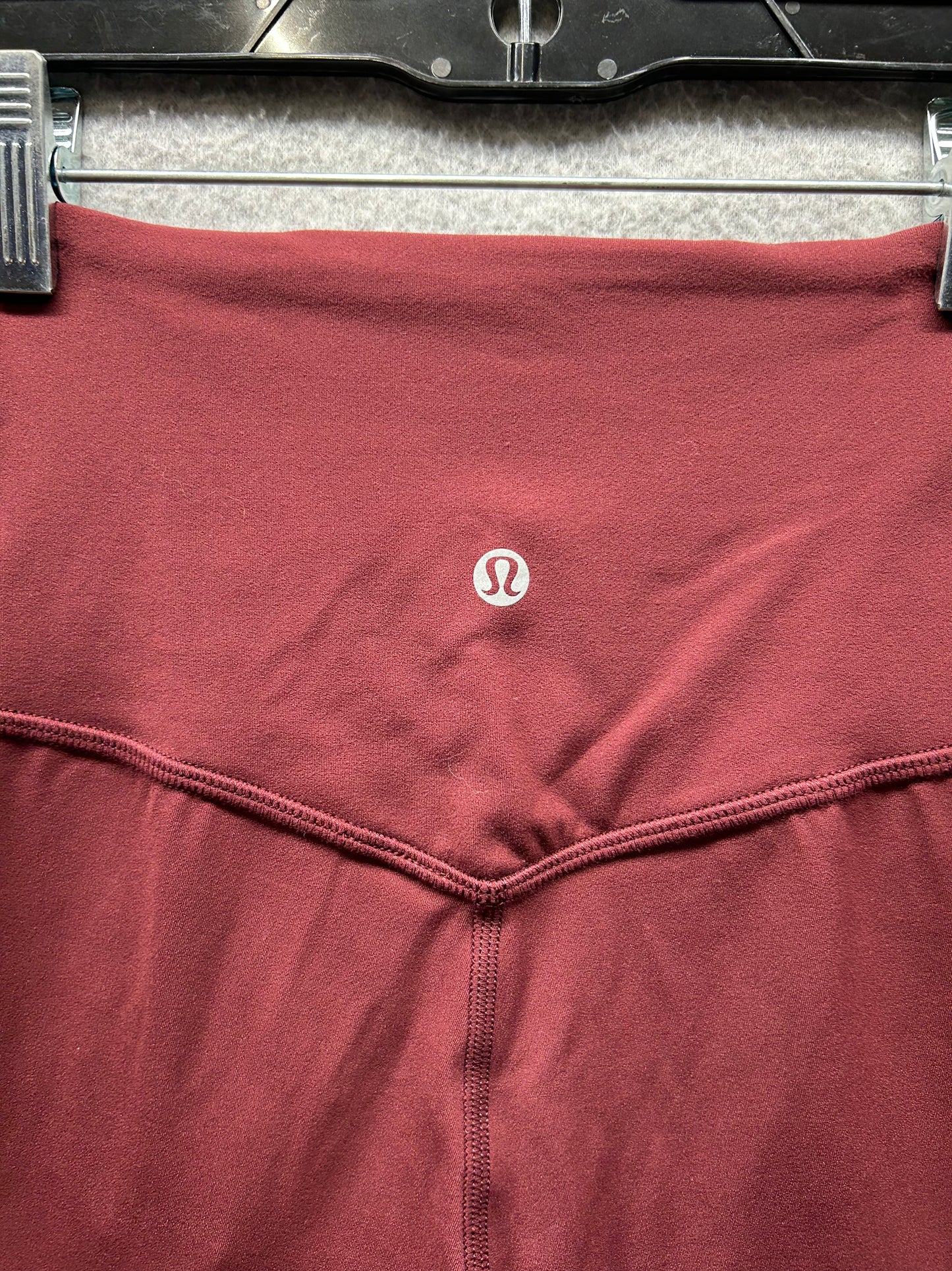 Lululemon Align Super-High-Rise Wide Leg Crop 23" Size 0 Mulled Wine