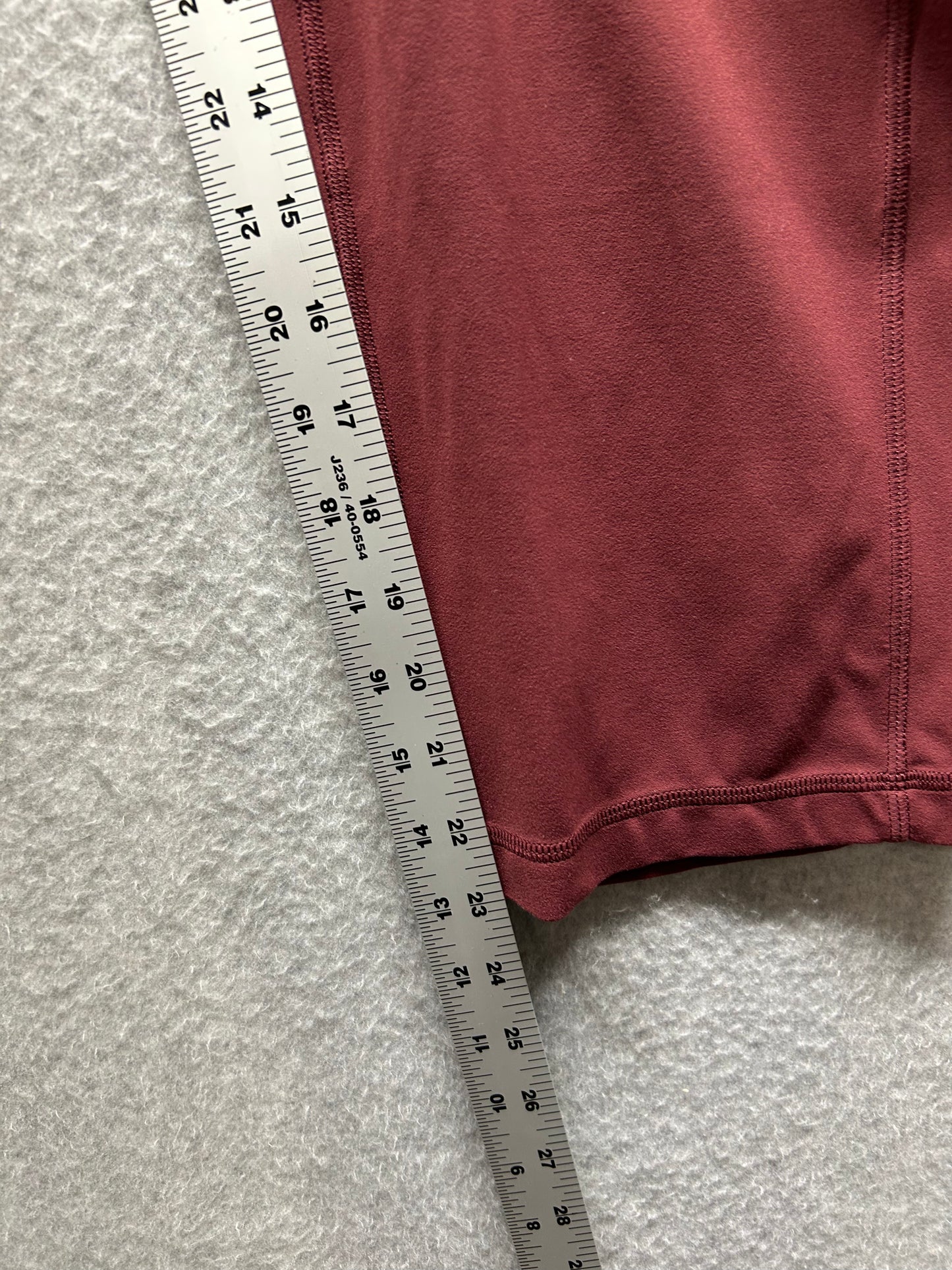 Lululemon Align Super-High-Rise Wide Leg Crop 23" Size 0 Mulled Wine