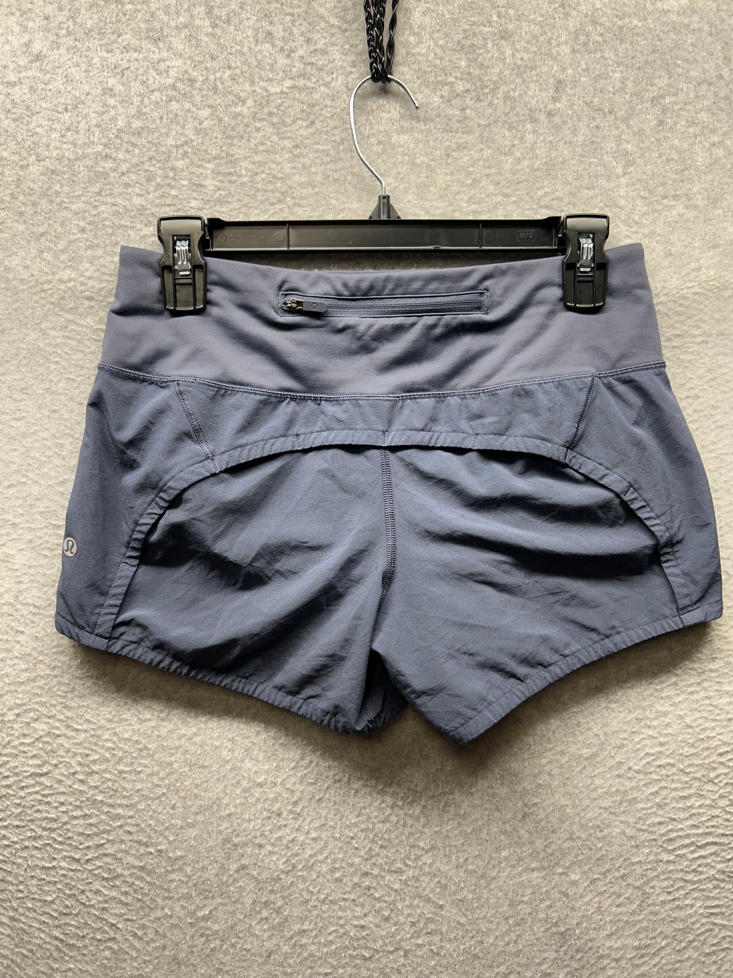 Lululemon Run Times Short II 4" Size 4 Shadow Blue