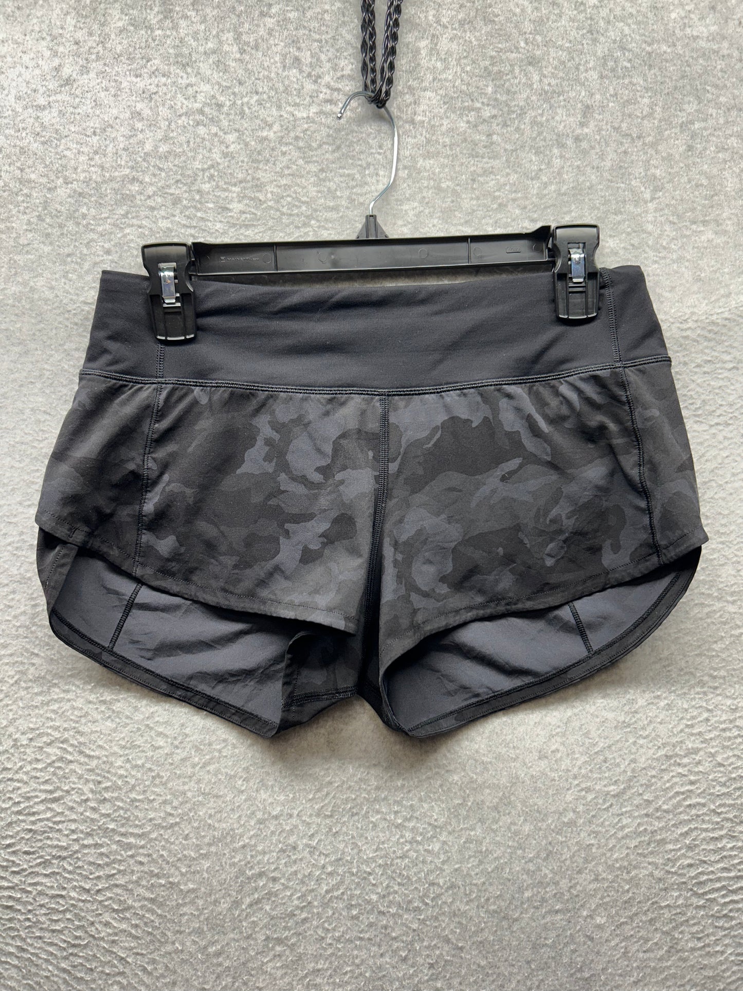 Lululemon Speed Up Short 2.5" Size 4 Incognito Camo Multi Grey / Black