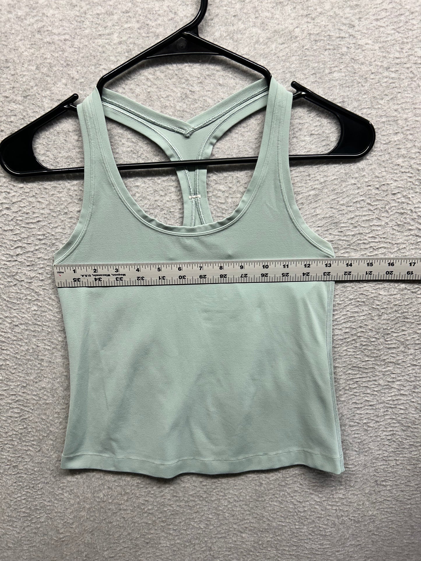Lululemon Cool Racerback II Shorter Length Size 6 Green Fern