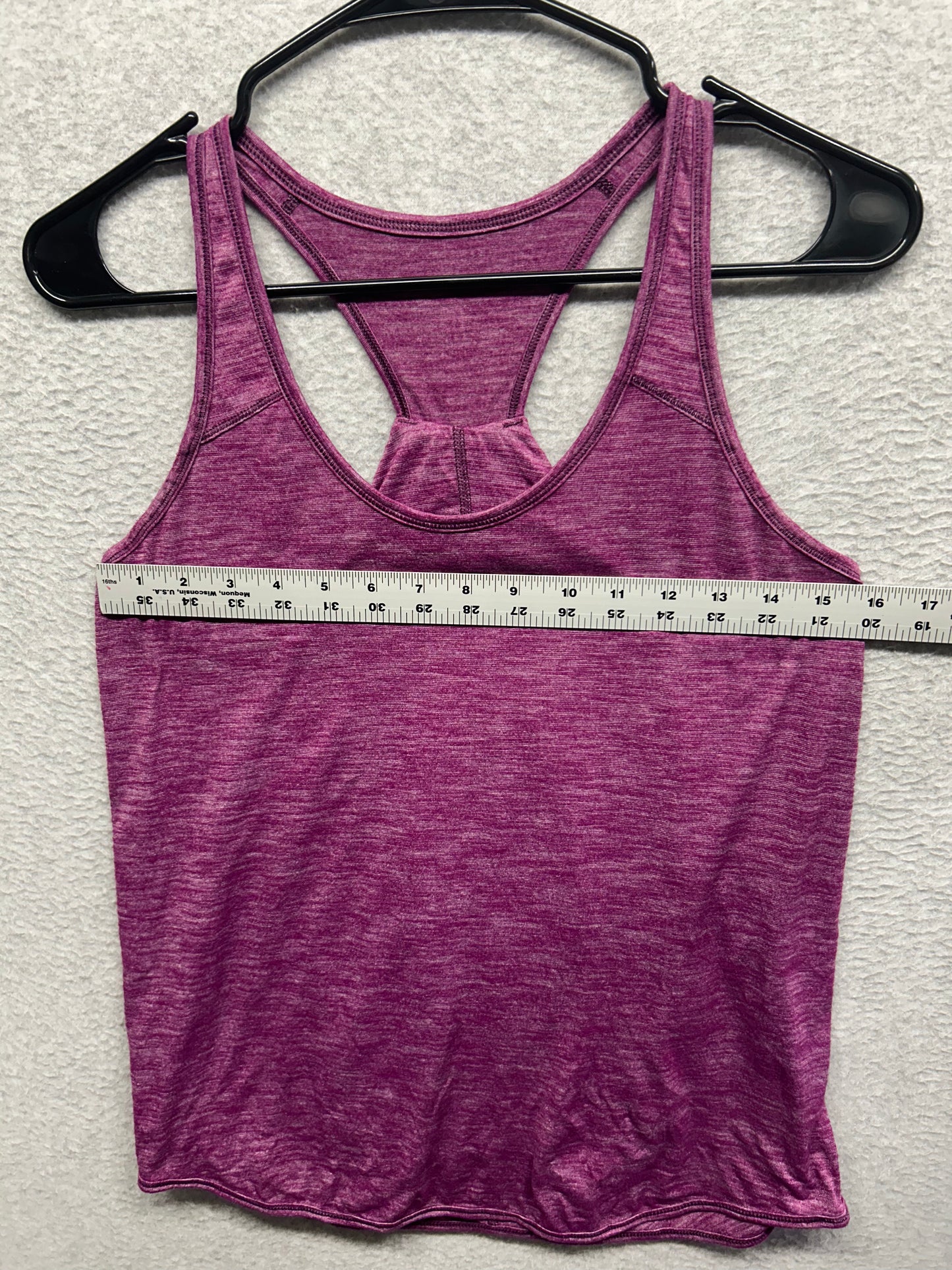 Lululemon Essential Tank Size 8 Heathered Chilled Grape