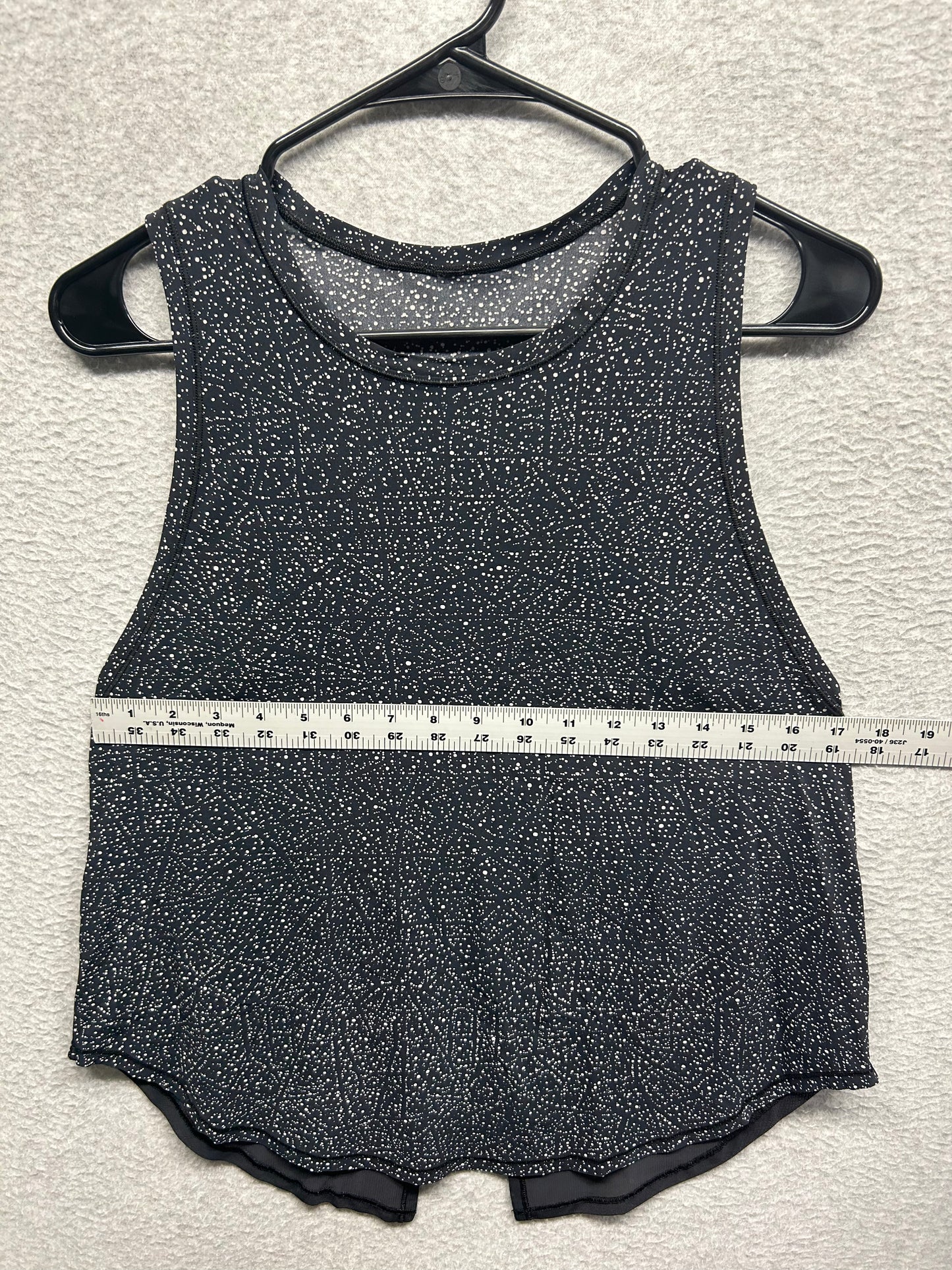Lululemon Sculpt Tank Tie Back Size 8 Polar Shift Alpine White Black