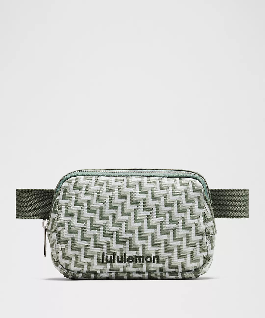 Lululemon Everywhere Belt Bag 1L L Monogram Knit Gray Eucalyptus / Jade Gray