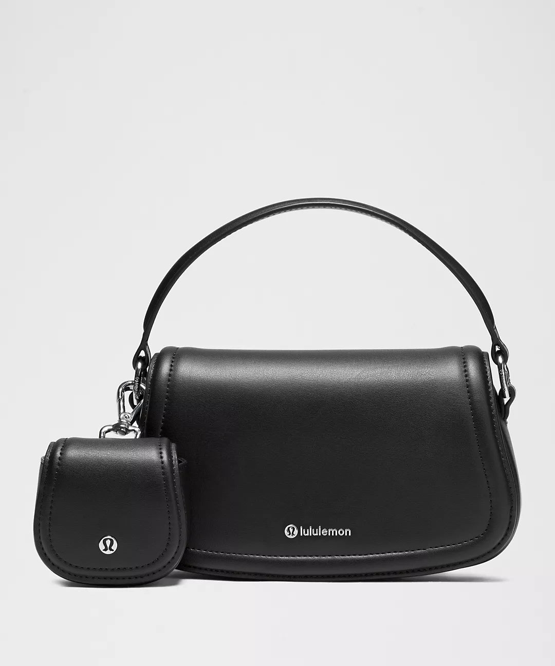 Lululemon Leather Alternative Mini Bag 1.2L Black / Silver