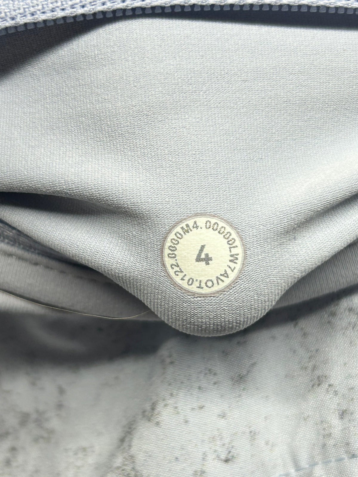Lululemon Speed Up Mid-Rise Lined Short 4" Size 4 Gravel Dust Pastel Blue Multi