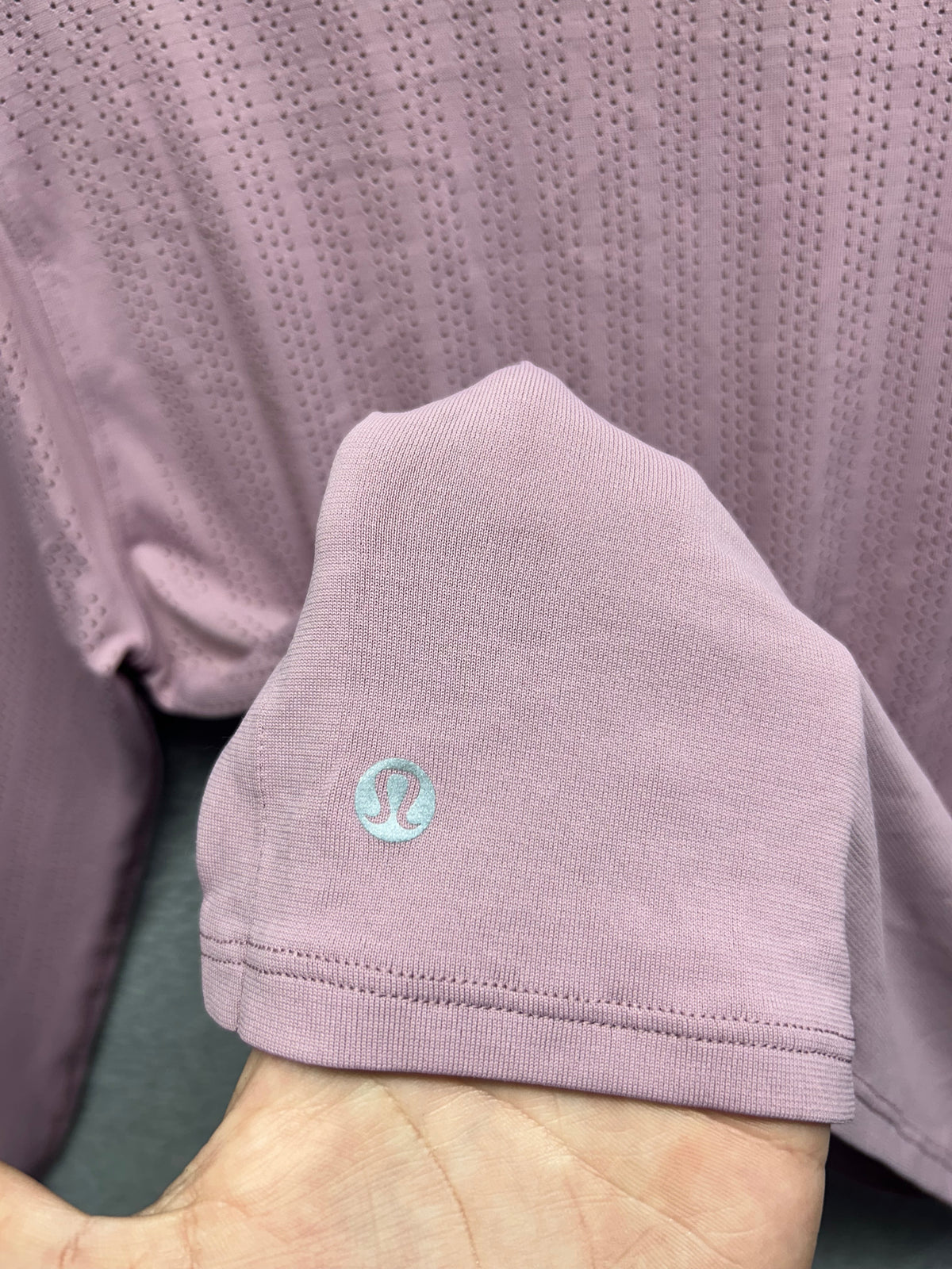 Lululemon Train to Be Long Sleeve Size 8 Pink Taupe