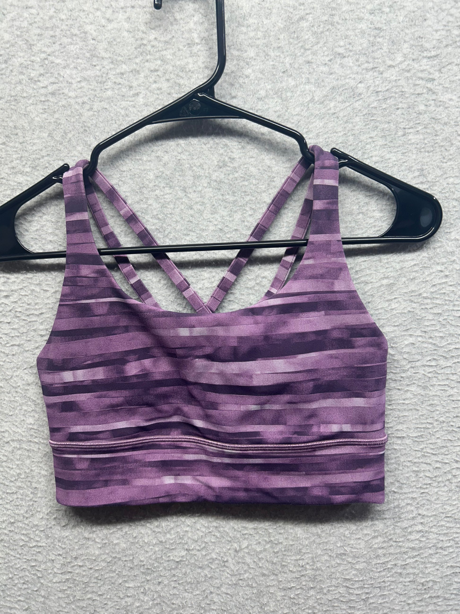 Lululemon Energy Bra Long Line Size 6 Shadowed Smoked Mullberry