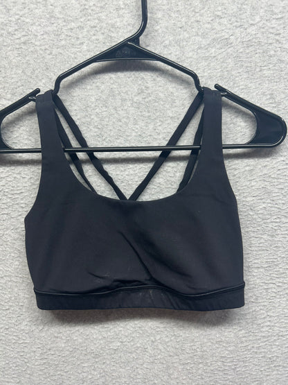 Lululemon Energy Bra Manifesto Size 6 20YR Manifesto Foil Black Black