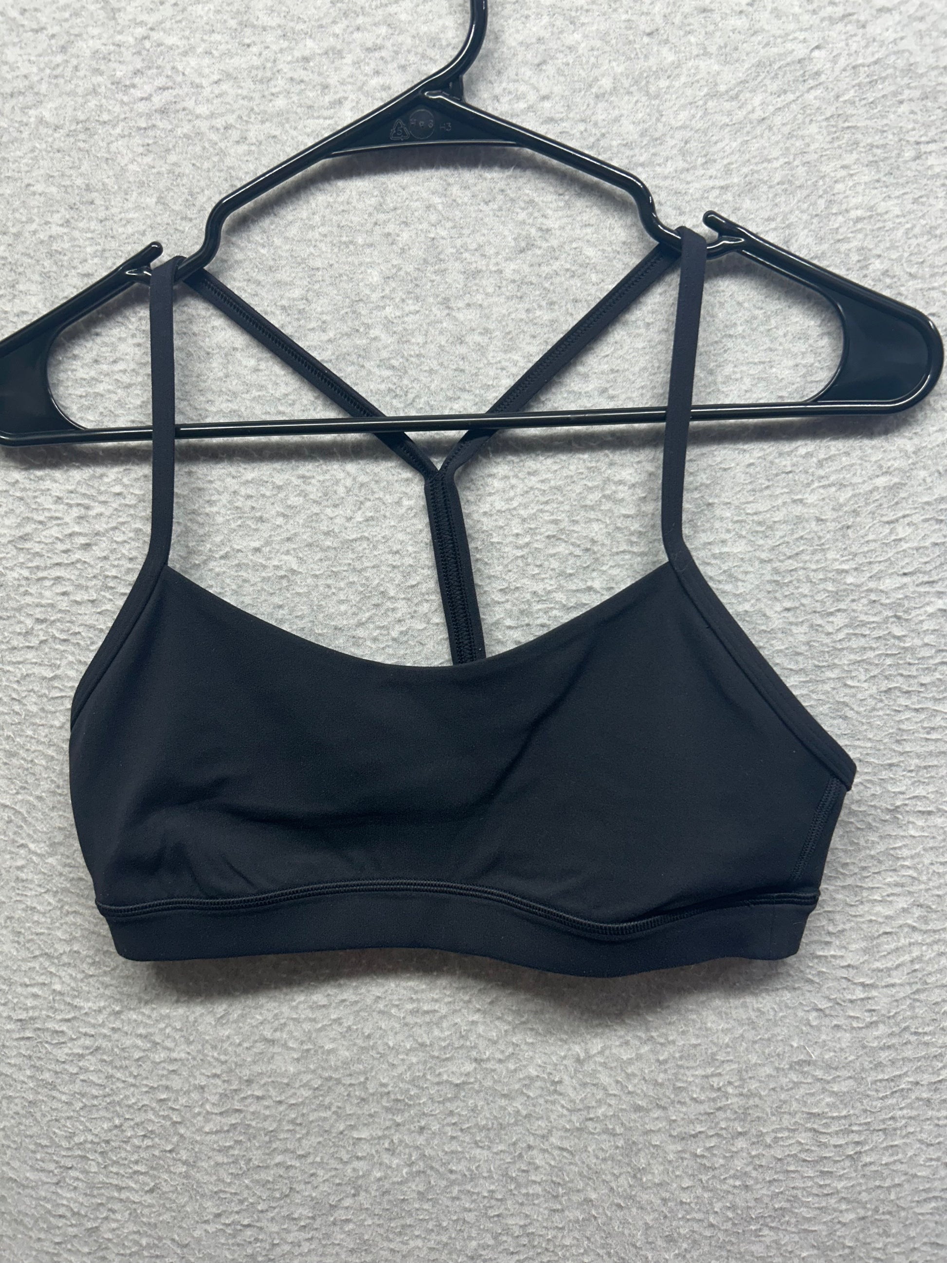 Lululemon Flow Y Bra Nulu Light Support, A–C Cups Size 8 Black