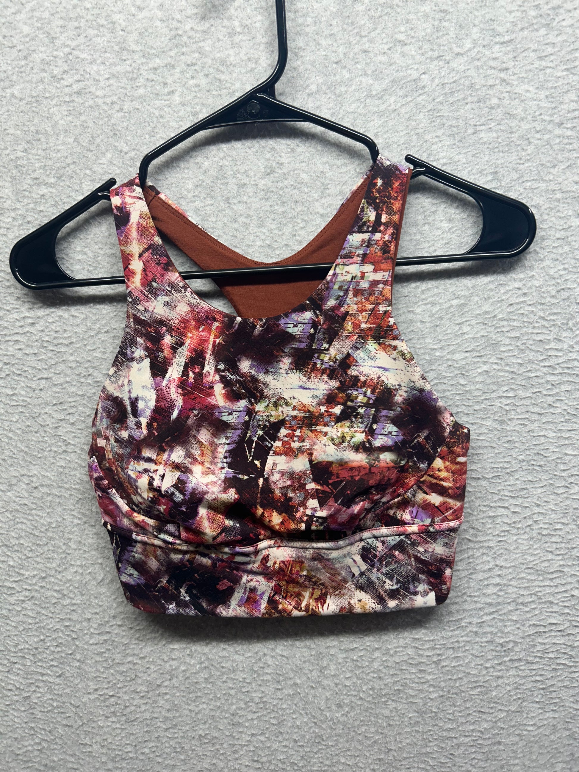Lululemon Wunder Train Long-Line Bra Medium Support, C/D Cups Size 8 Urbantricity Multi