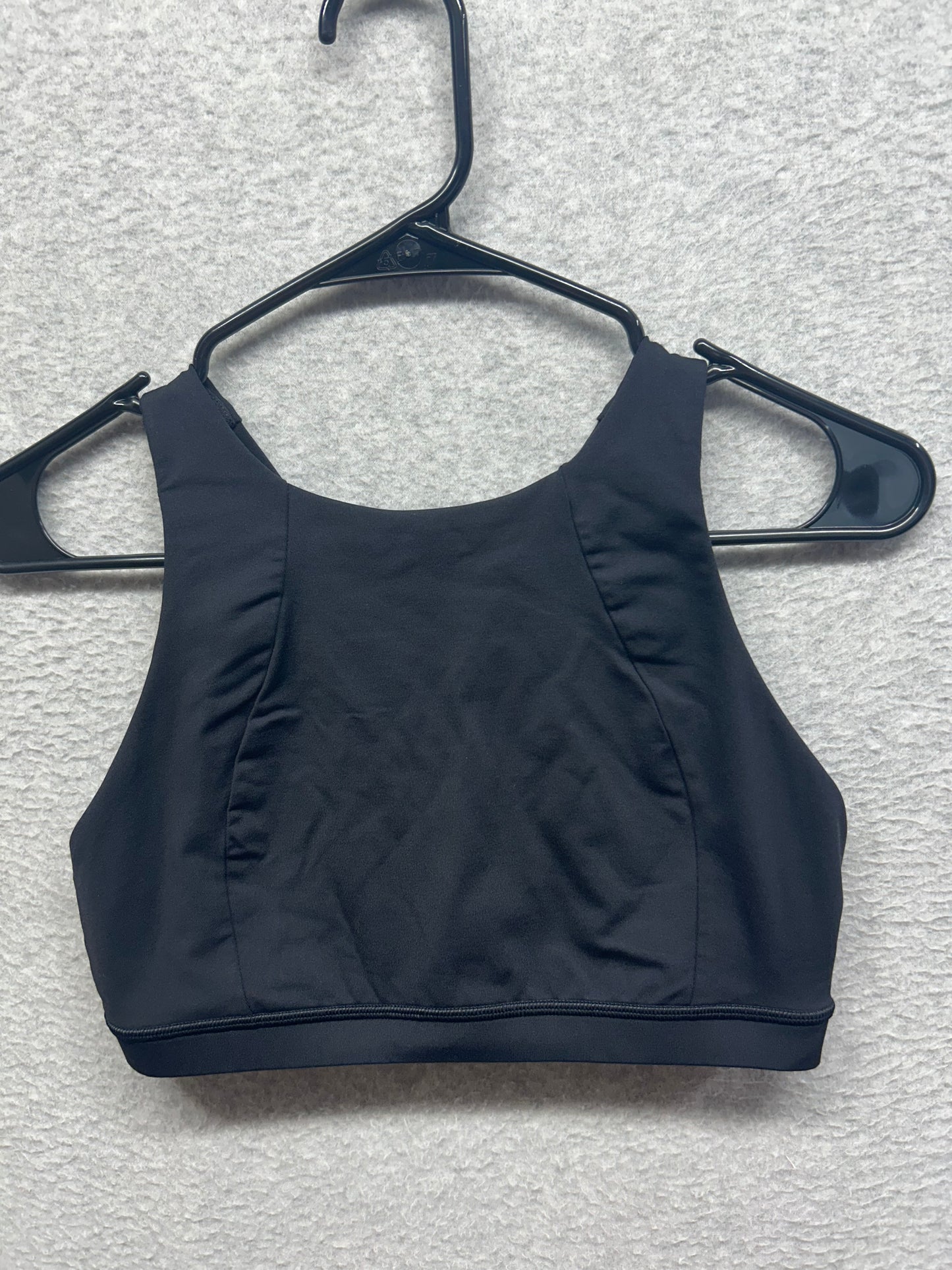 Lululemon Free To Be Serene Bra High Neck Size 8 Black