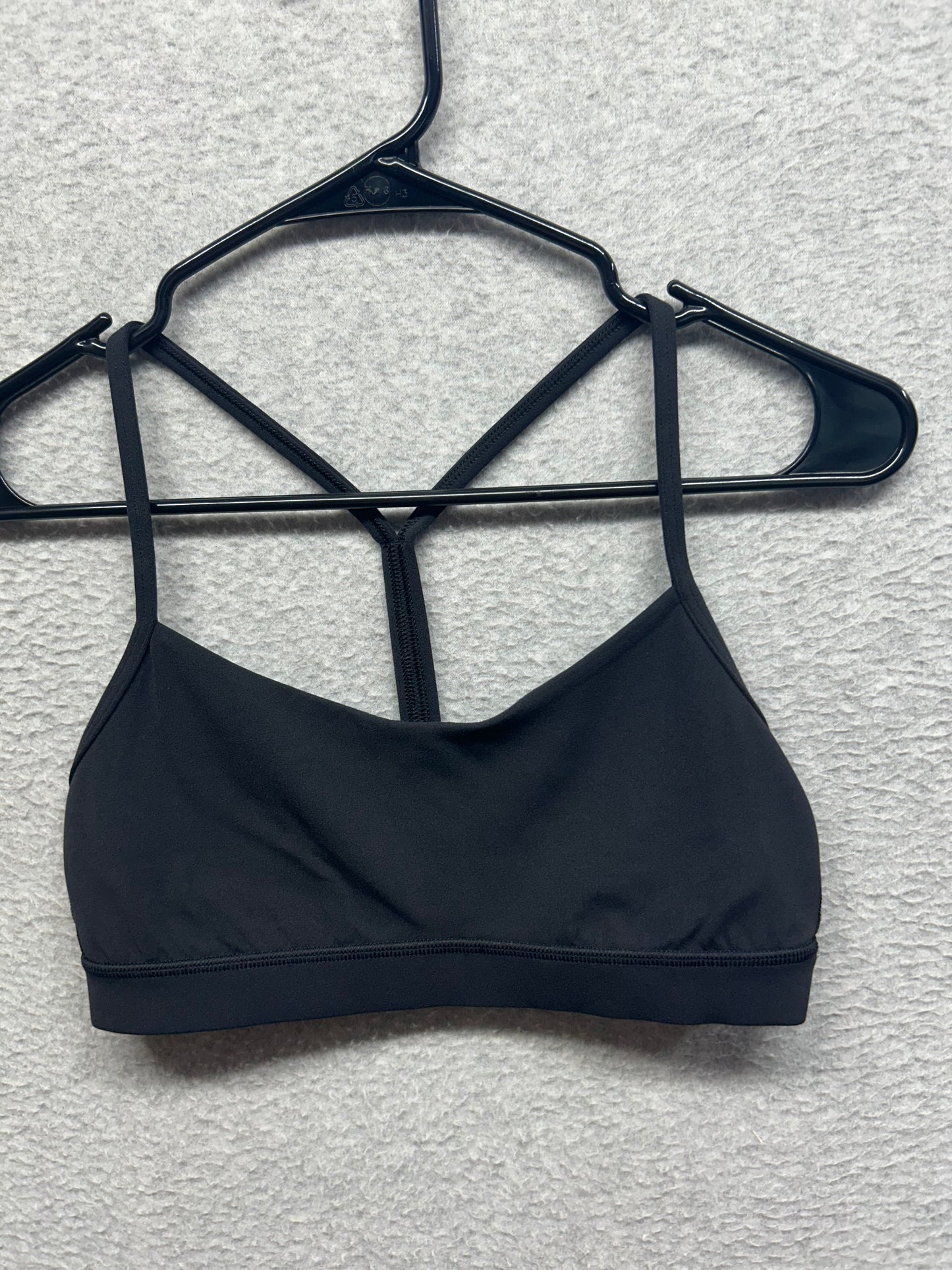 Lululemon Flow Y Bra Nulu Light Support, A–C Cups Size 8 Black
