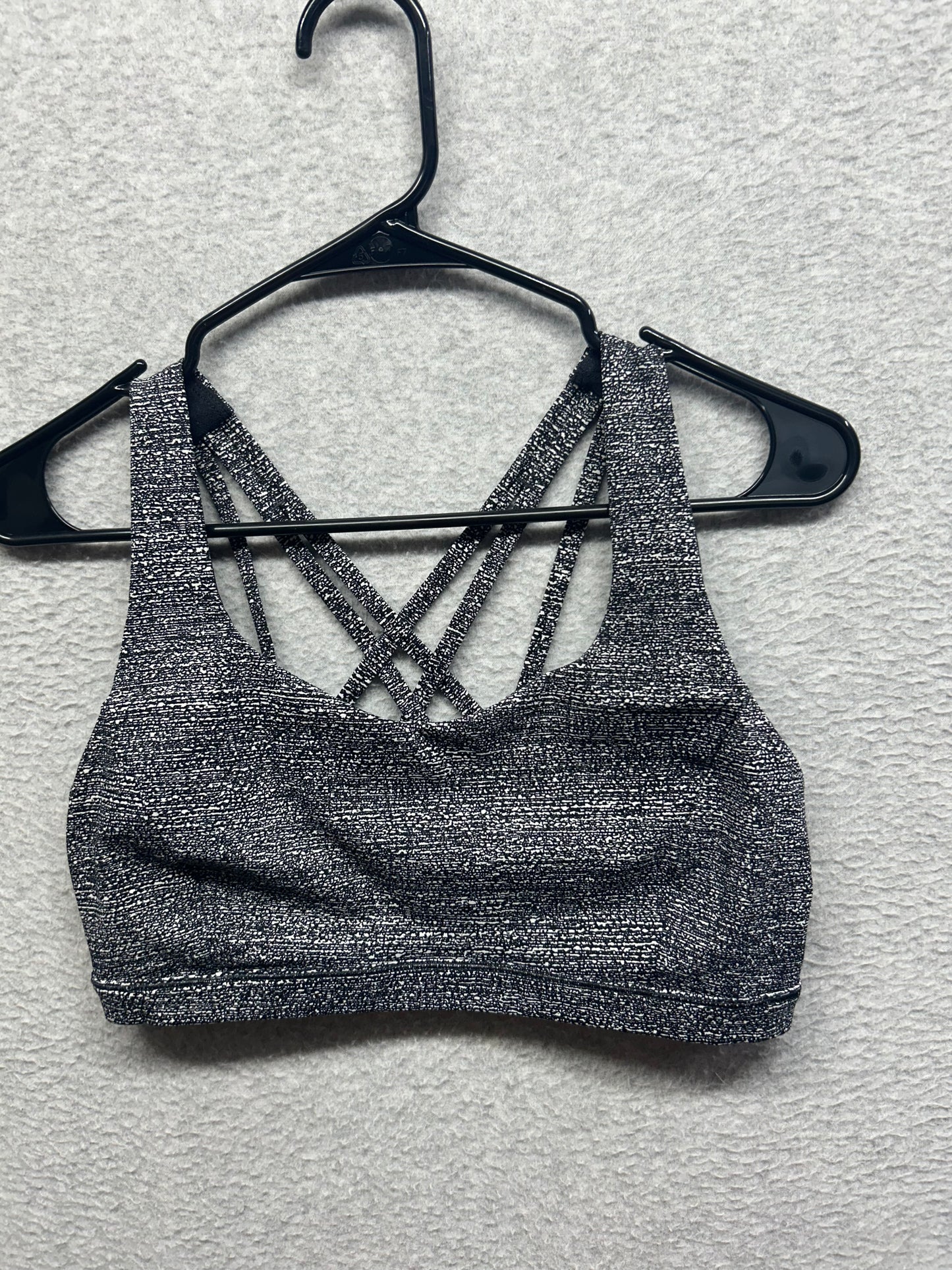 Lululemon Free To Be Serene Bra Size 10 Salt Alpine White Black