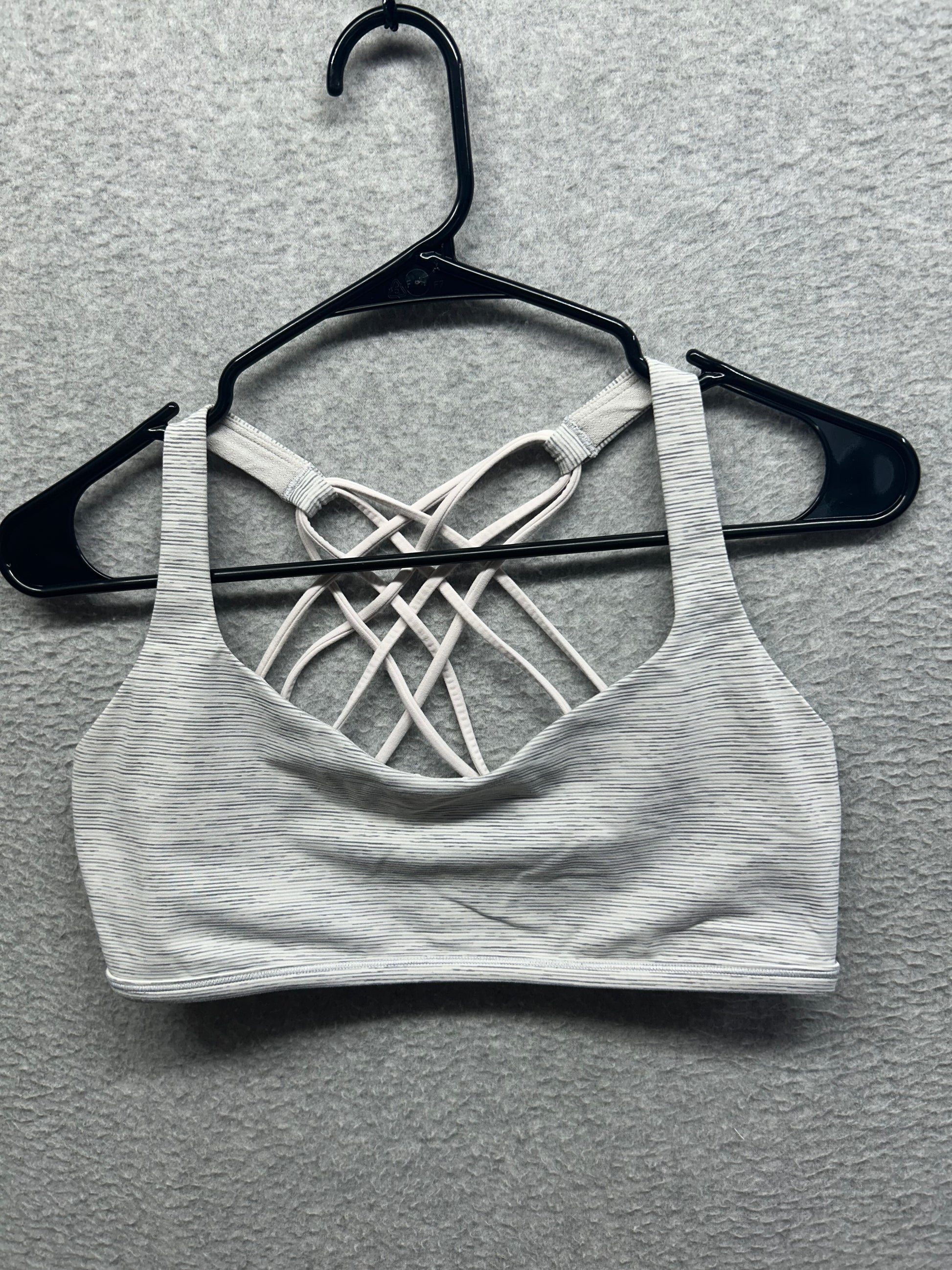 Lululemon Free to Be Bra Size 10 Wild Light Support, A/B Cup - Wee Are From Space Nimbus Battleship / Pink Mist