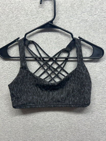 Lululemon Free to Be Bra Size 10 Wild Light Support, A/B Cup - Leopard Camo Deep Coal Multi