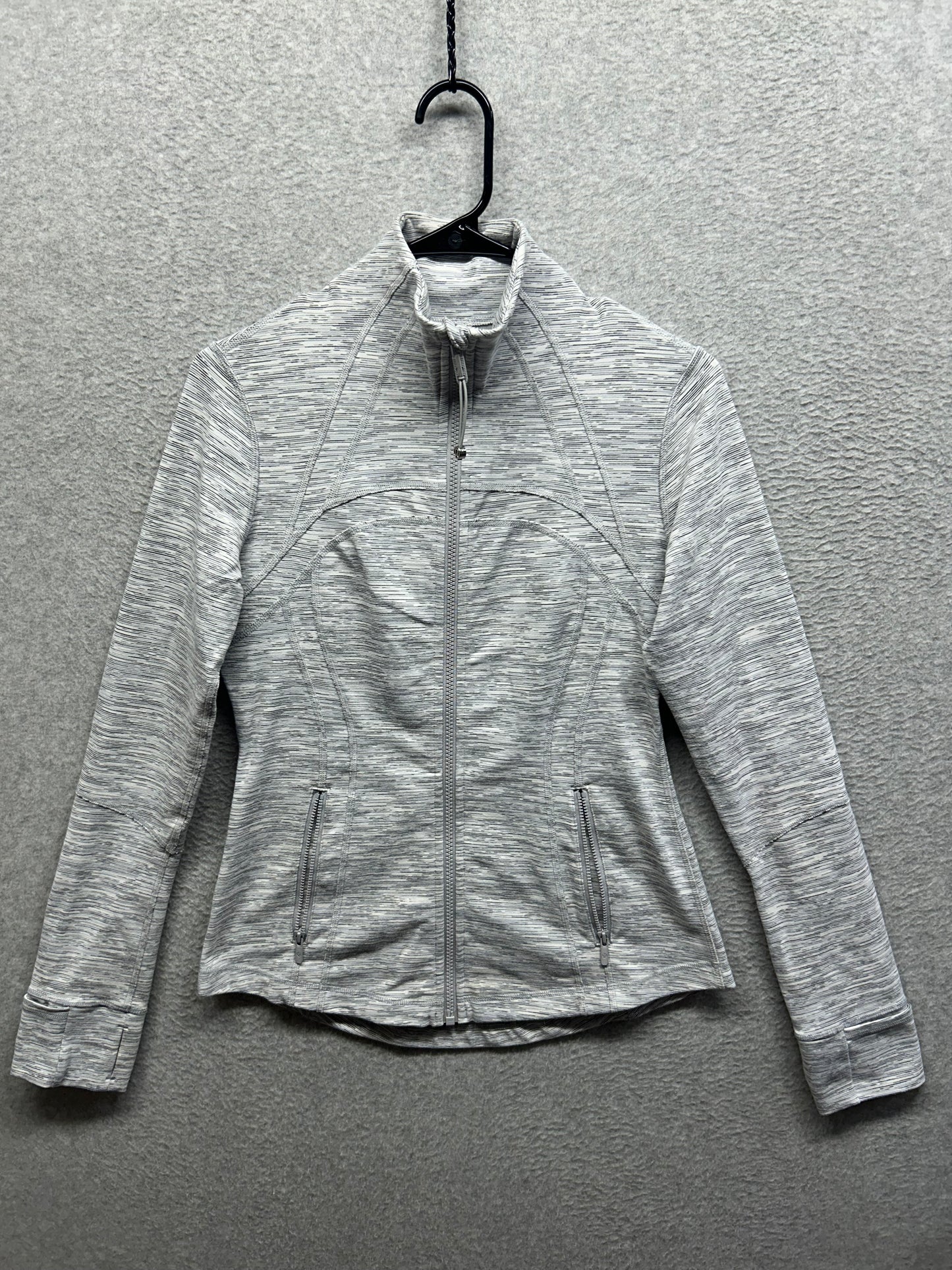 Lululemon Define Jacket Size 8 Wee Are From Space Ice Grey Alpine White