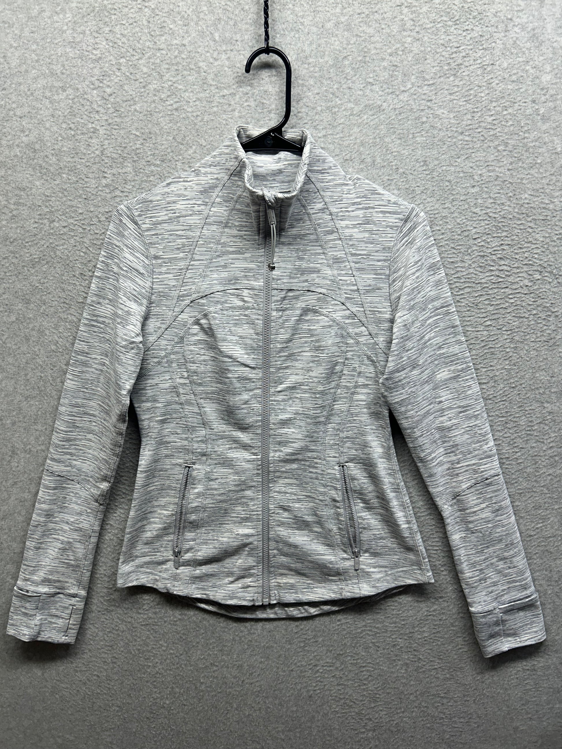 Lululemon Define Jacket Size 8 Wee Are From Space Ice Grey Alpine White