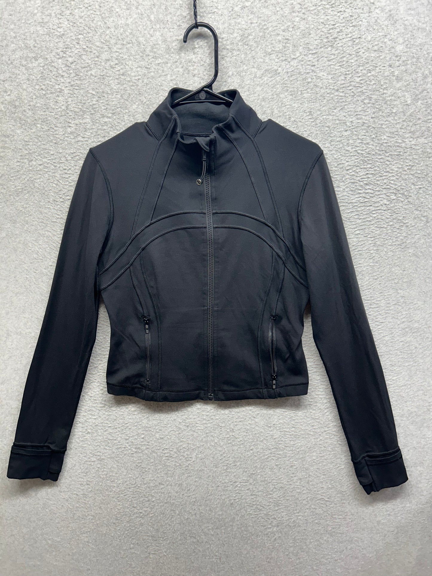 Lululemon Define Cropped Jacket Nulu Size 10 Black (Second Release)