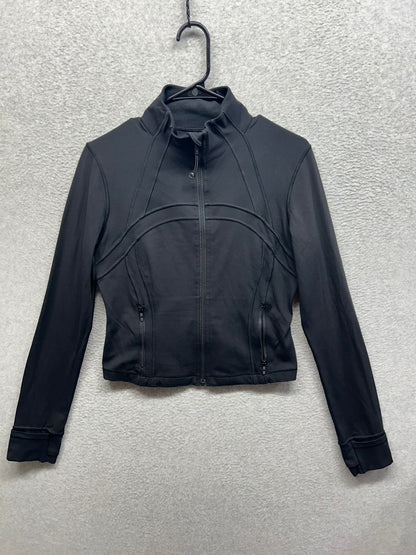 Lululemon Define Cropped Jacket Nulu Size 10 Black (Second Release)