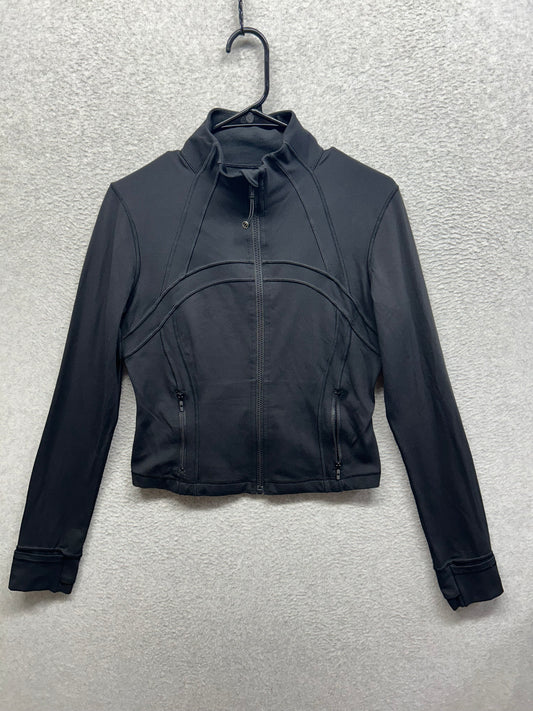 Lululemon Define Cropped Jacket Nulu Size 10 Black (Second Release)