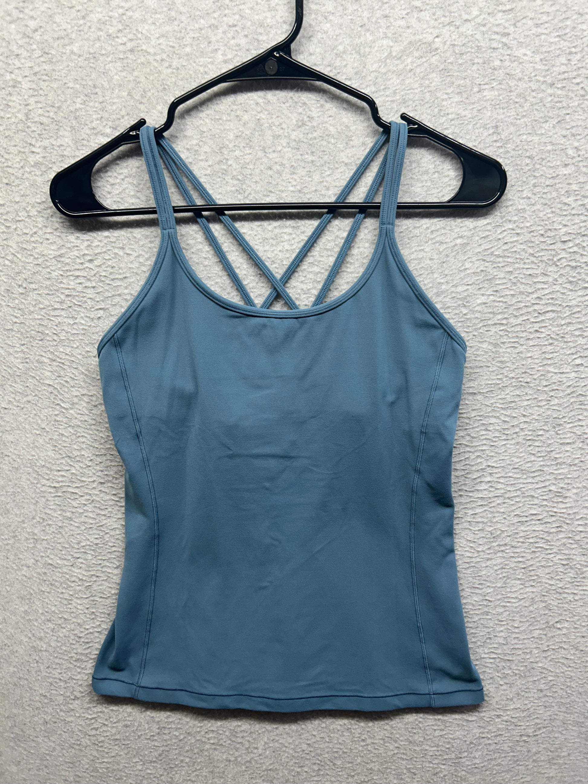 Lululemon Free To Be Tank Nulu Size 8 Slate Blue