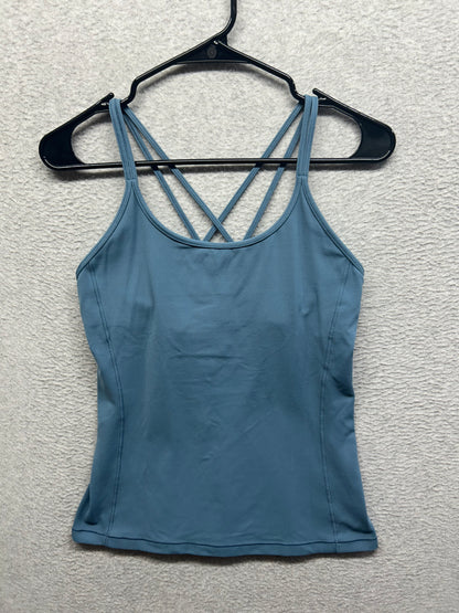 Lululemon Free To Be Tank Nulu Size 8 Slate Blue