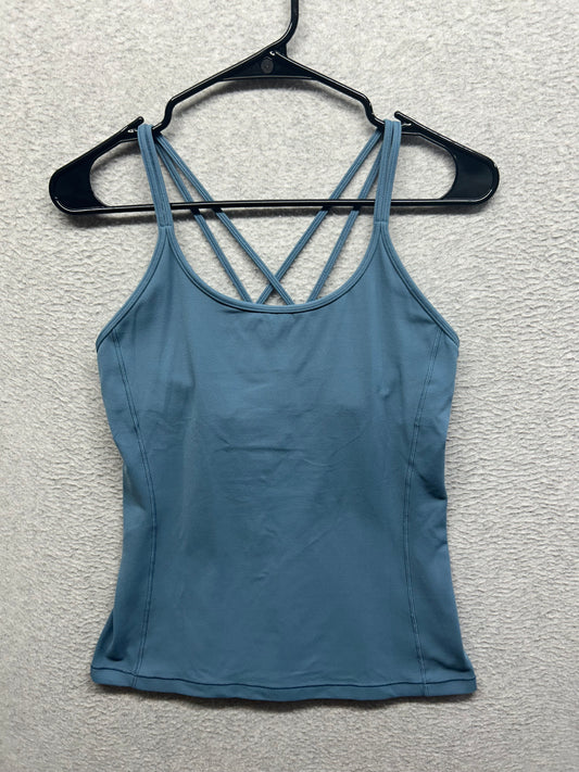Lululemon Free To Be Tank Nulu Size 8 Slate Blue