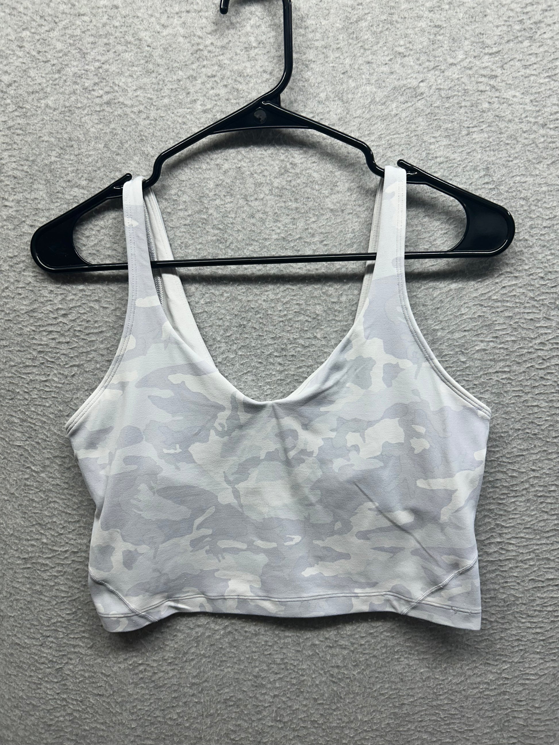 Lululemon Align Tank Size 10 Incognito Camo Alpine White Multi