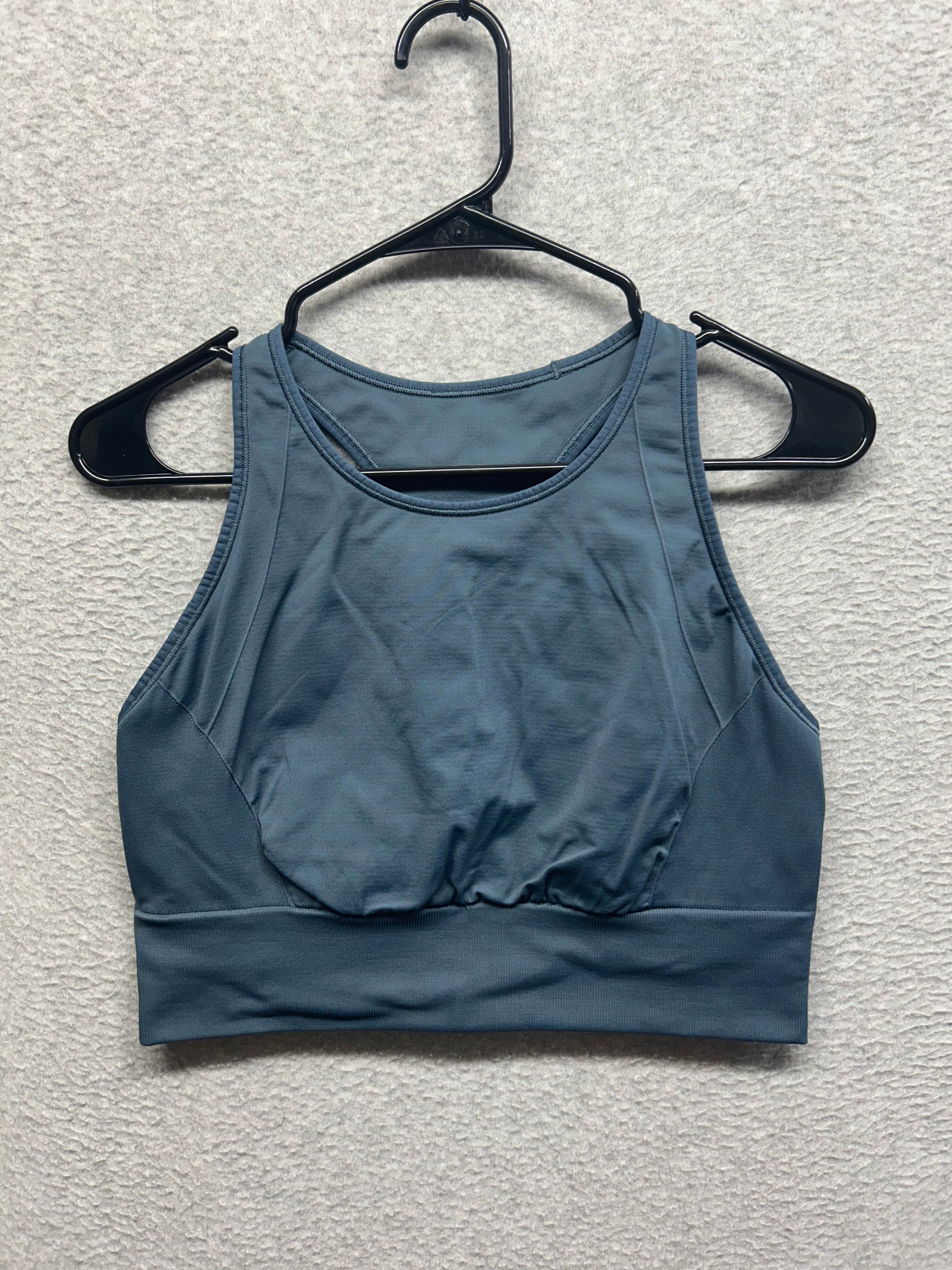Lululemon Ebb to Train Bra Medium Support, C/D Cup Size 12 Iron Blue