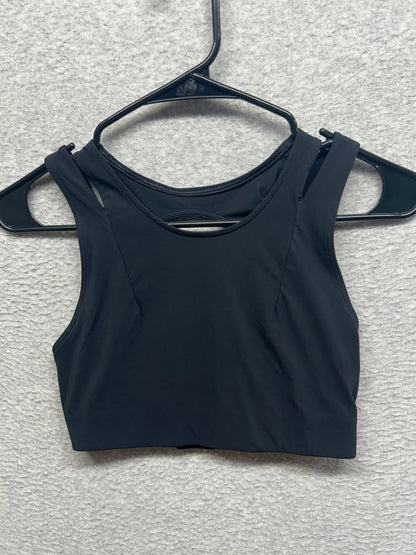 Lululemon Strong Front Bra Medium Support, B/C Cups Size 4 Black