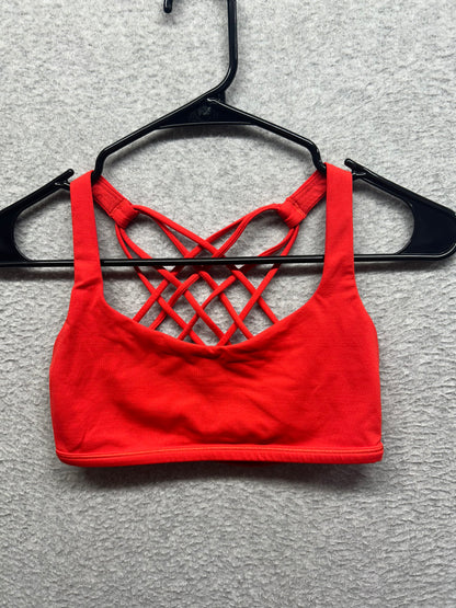 Lululemon Free To Be Bra Wild Size 4 Thermal Red