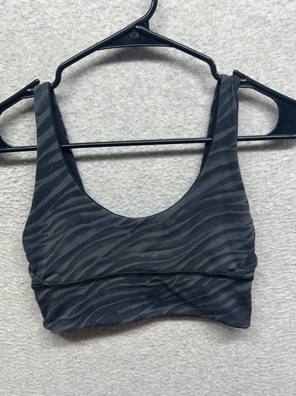 Lululemon Align Reversible Bra Light Support, A/B Cups Size 4 Black / Le Tigre Camo Deep Coal Multi