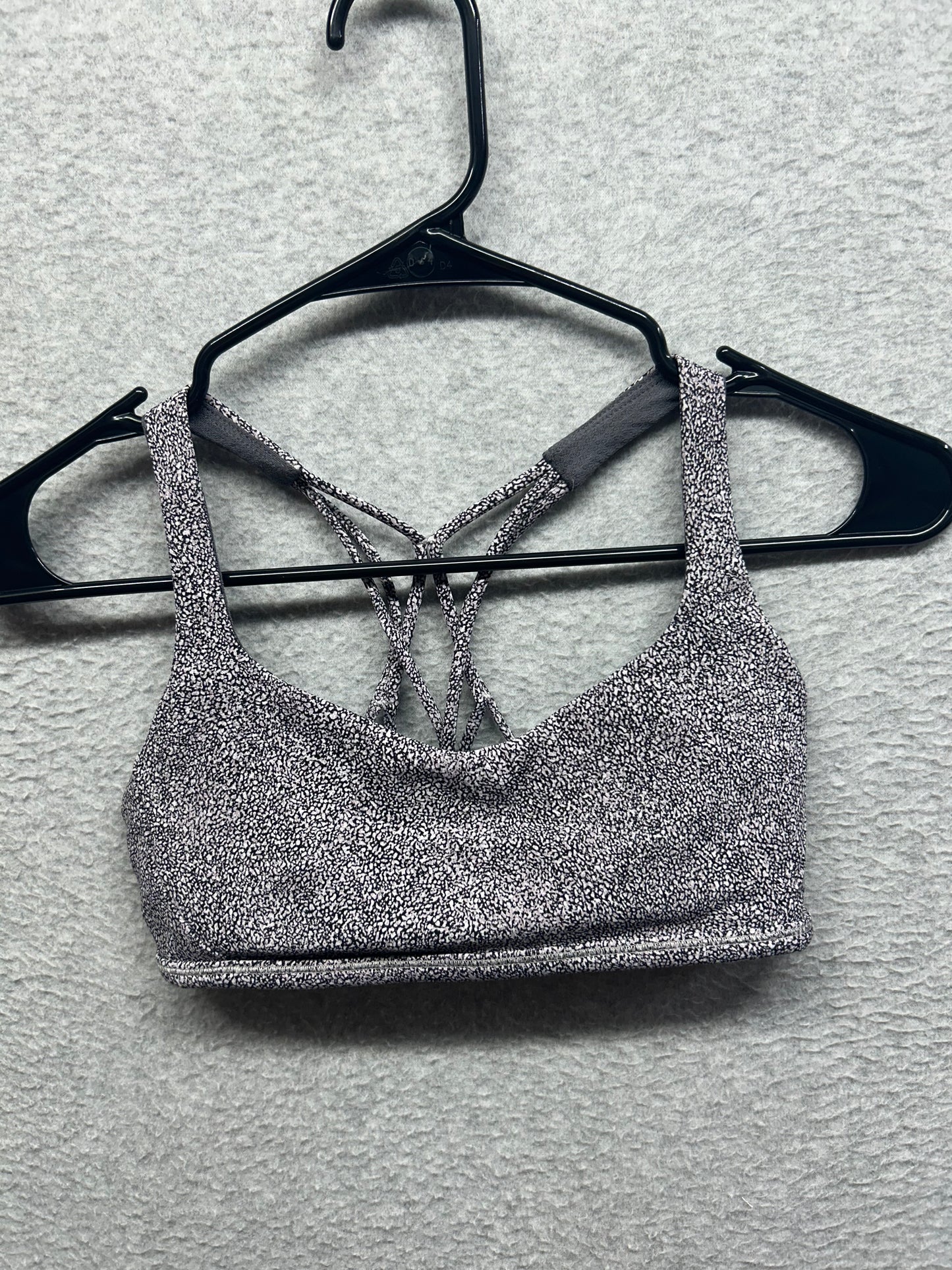 Lululemon Free To Be Zen Bra Size 4 Sea Spray Alpine White Dark Chrome