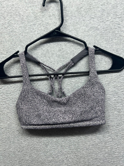 Lululemon Free To Be Zen Bra Size 4 Sea Spray Alpine White Dark Chrome