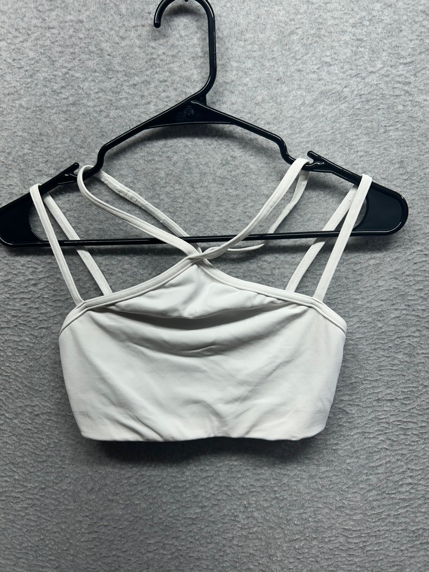 Lululemon Flow Y Strappy Bra Nulu Light Support, A–C Cups Size 4 White
