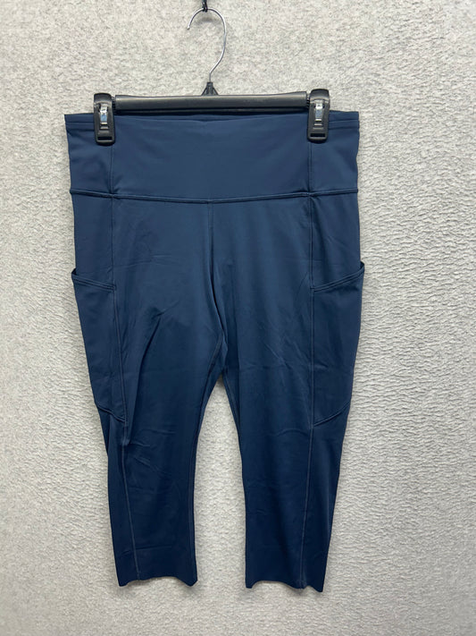 Lululemon Fast and Free Crop II 19" Non-Reflective Size 10 True Navy