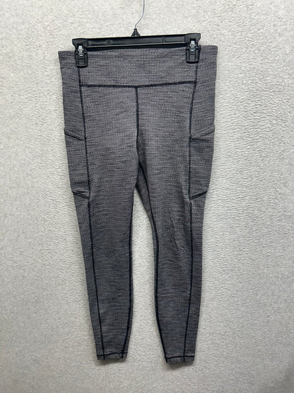 Lululemon Speed Up Tight 28" Full-On Luxtreme Size 10 Luon Variegated Knit Black Heathered Black