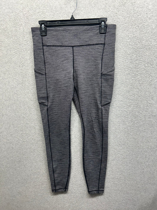 Lululemon Speed Up Tight 28" Full-On Luxtreme Size 10 Luon Variegated Knit Black Heathered Black