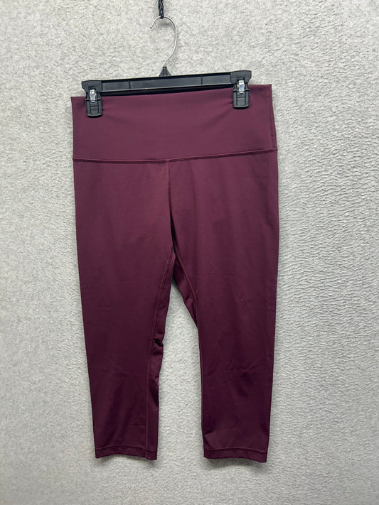 Lululemon Wunder Under Crop (Hi-Rise) (Full-On Luxtreme 21") Size 10 Dark Adobe