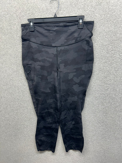 Lululemon Base Pace High-Rise Crop 23" Size 12 Heritage 365 Camo Deep Coal Multi