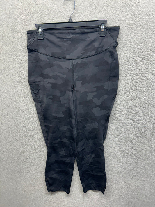 Lululemon Base Pace High-Rise Crop 23" Size 12 Heritage 365 Camo Deep Coal Multi