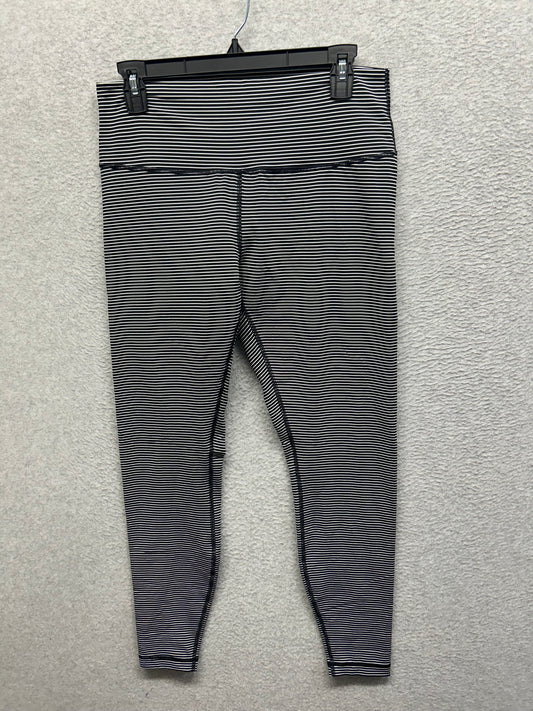 Lululemon Wunder Under High-Rise Tight 28" Luxtreme Size 12 Hype Stripe Black White