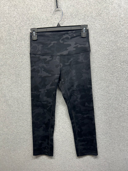 Lululemon Wunder Train High-Rise Crop 21" Size 6 Heritage 365 Camo Deep Coal Multi
