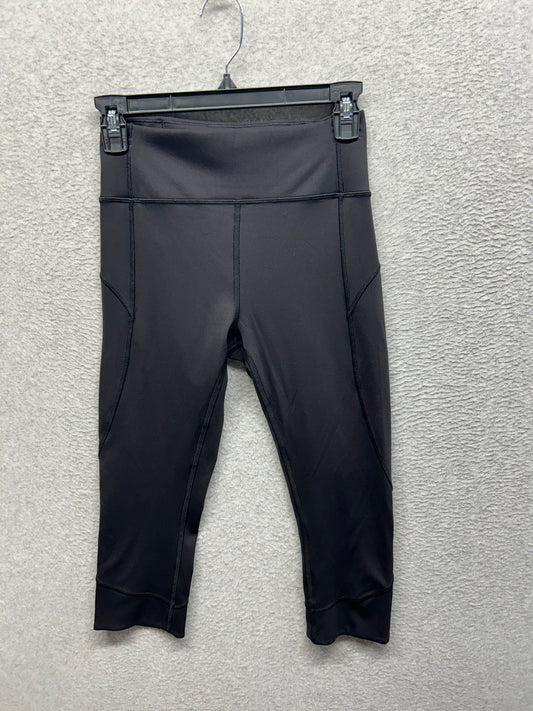 Lululemon In Movement Crop Everlux 19" Size 6 Black (First Release)