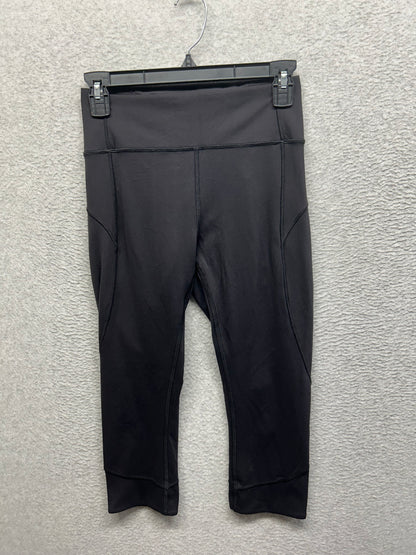 Lululemon In Movement Crop Everlux 19" Size 6 Black (First Release)