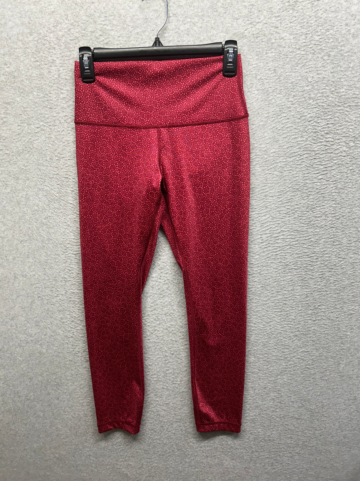 Lululemon Align High-Rise Pant 25" Size 6 Leopard Daisy Desert Red Magenta Smoke