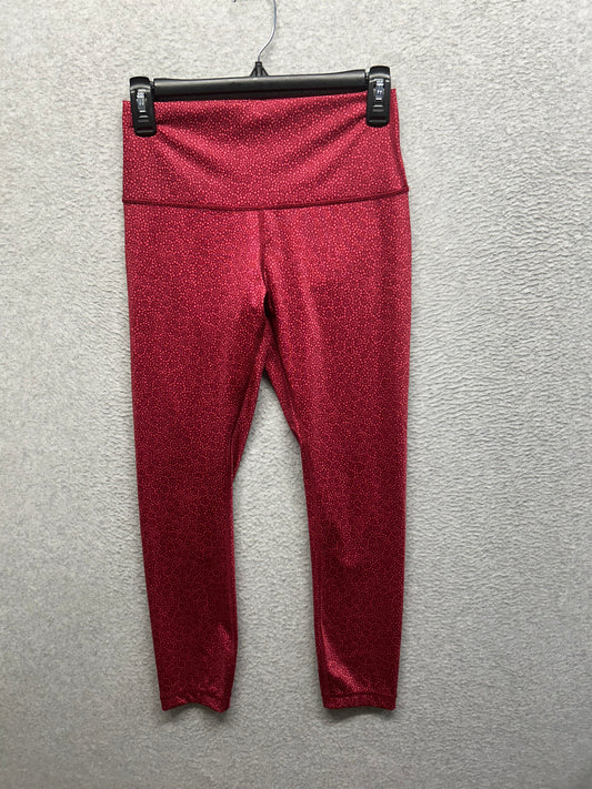 Lululemon Align High-Rise Pant 25" Size 6 Leopard Daisy Desert Red Magenta Smoke