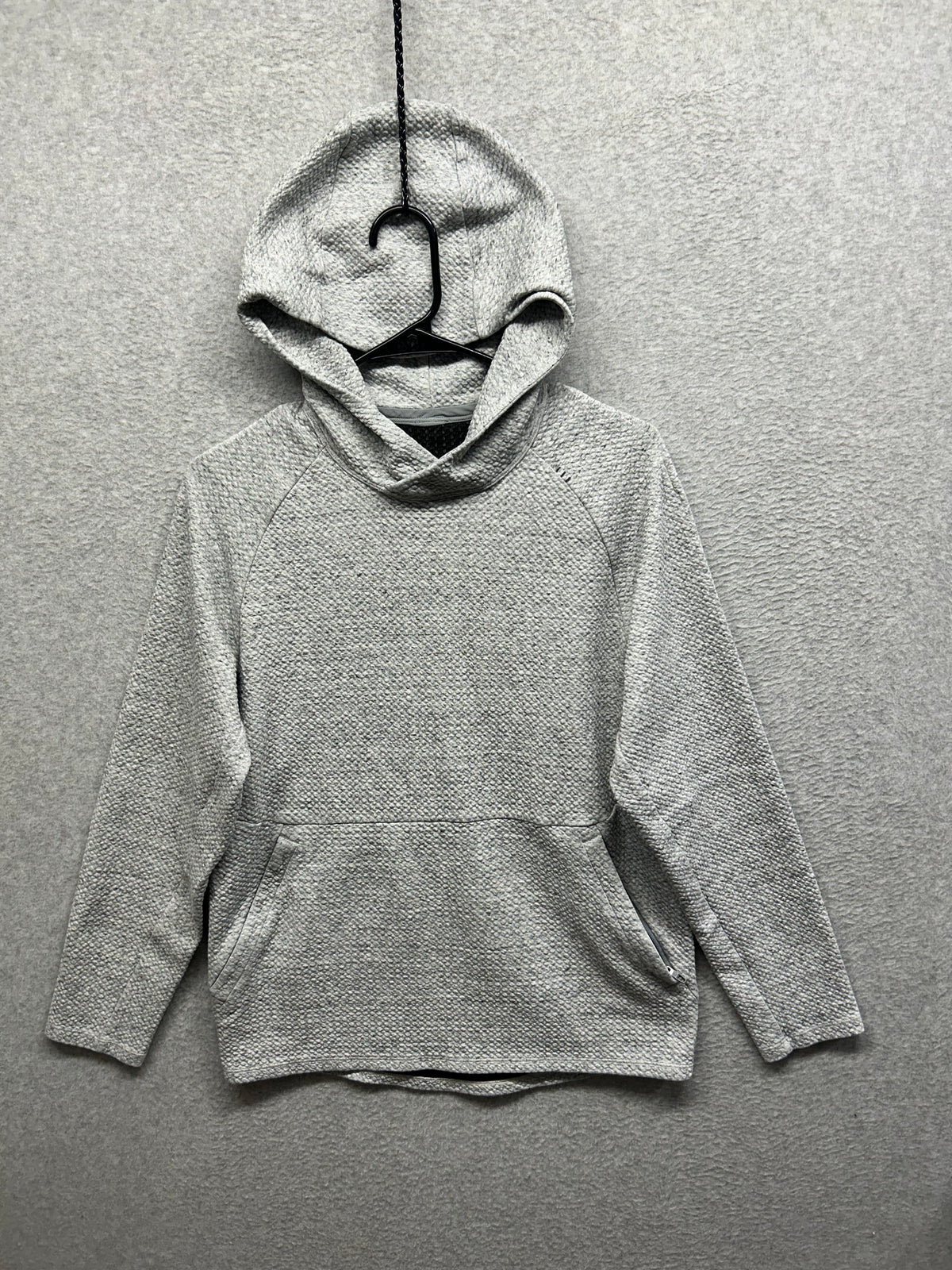 Lululemon At Ease Hoodie Size S Heathered Melody Light Grey / Black